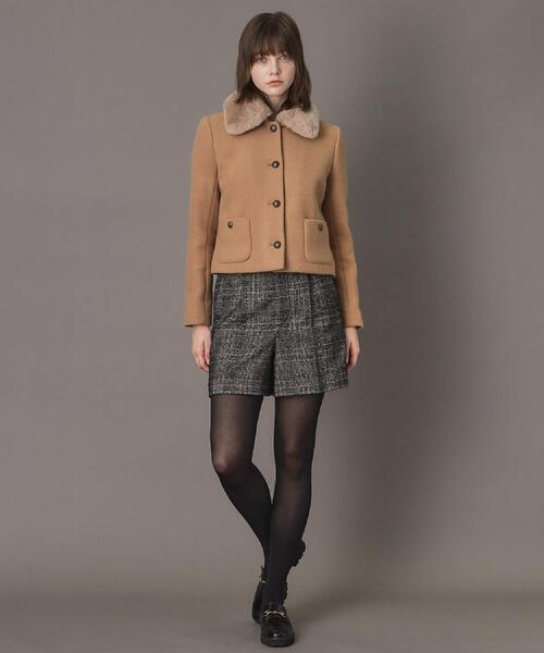 DRESSTERIOR（ドレステリア）の「【otonaMUSE 11月号掲載】2WAYファーカラーメルトンジャケット（ブルゾン・レディース・ネイビー/キャメル・34/36/38）」の12枚目の写真