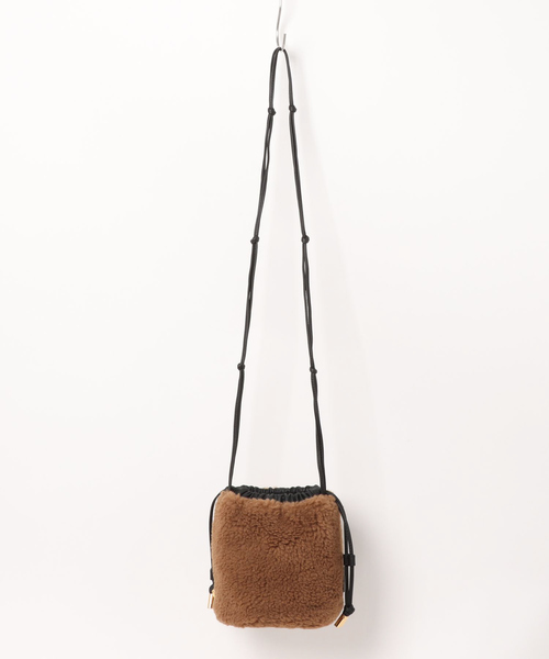 qualite(カリテ)の「【VIOLA’ORO】ELMO ショルダーバッグ/ポシェット/秋バッグ/冬バッグ(ショルダーバッグ・レディース・ブラウン/グレー・フリー)」の1枚目の写真