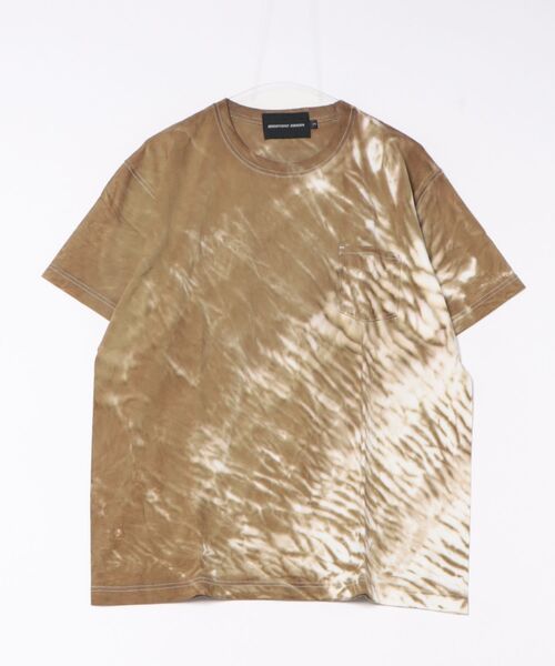 sunny branch(サニーブランチ)の「★HIROYUKI OBARA★USコットンTシャツ 絞りムラ染加工(Tシャツ/カットソー・メンズ・カーキ・SMALL/MEDIUM/LARGE)」の1枚目の写真