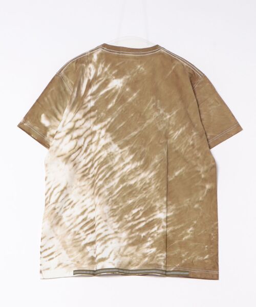 sunny branch(サニーブランチ)の「★HIROYUKI OBARA★USコットンTシャツ 絞りムラ染加工(Tシャツ/カットソー・メンズ・カーキ・SMALL/MEDIUM/LARGE)」の2枚目の写真