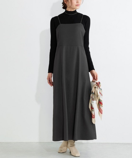 Pierrot（ピエロ）の「フレアキャミワンピース（ワンピース・レディース・ブラック/チャコール・PM/S/M/L）」の13枚目の写真