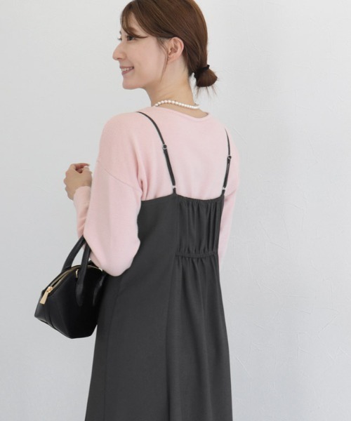 Pierrot（ピエロ）の「フレアキャミワンピース（ワンピース・レディース・ブラック/チャコール・PM/S/M/L）」の16枚目の写真