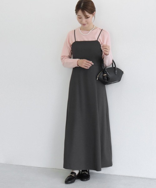 Pierrot（ピエロ）の「フレアキャミワンピース（ワンピース・レディース・ブラック/チャコール・PM/S/M/L）」の18枚目の写真