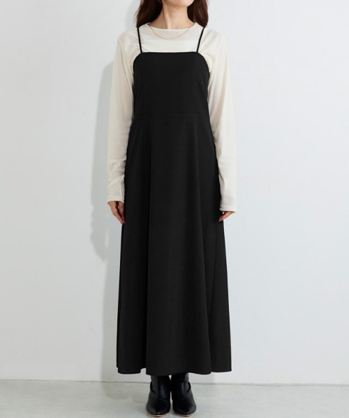 Pierrot（ピエロ）の「フレアキャミワンピース（ワンピース・レディース・ブラック/チャコール・PM/S/M/L）」の22枚目の写真
