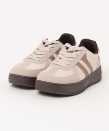 【厚底】スエード調コンビスニーカー TS9051