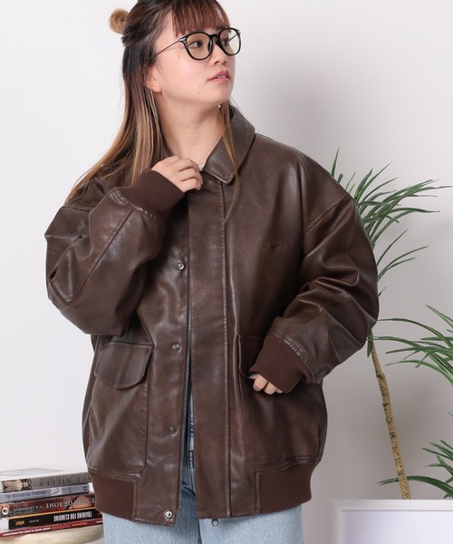 ポロクラブ POLO CLUB 革ジャン 茶色 M 90s レザージャケット ポロクラブ POLO CLUB 革ジャン 茶色 M 90s レザージャケット