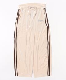 Revo. | ［セットアップ対応］ワンポイント Y2K グランジロゴ刺繍 サイドラインテープ ベロア  カーブパンツ トラックパンツ（ジャージ）(その他パンツ)