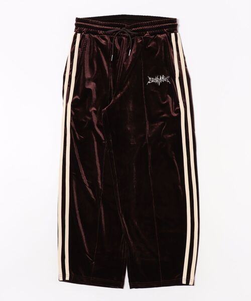 Revo.（レボ）の「［セットアップ対応］ワンポイント Y2K グランジロゴ刺繍 サイドラインテープ ベロア  カーブパンツ トラックパンツ（ジャージ）（その他パンツ・メンズ・アイボリー/ブラック/ブラウン・M/L）」の9枚目の写真