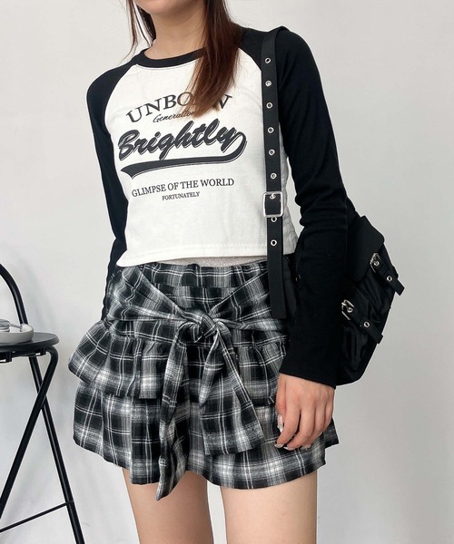 AS KNOW AS plus（アズノゥアズプラス）の「♪ラグランドロストロンT（Tシャツ/カットソー・レディース・ブラック/ダークグリーン/ブラウン/レッド/ブラウン系/レッド系/ネイビー・FREE）」の20枚目の写真