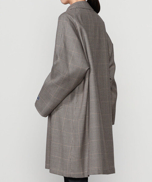 ORCIVAL | 〈別注〉ウールチェック バルマカーンコート WOMEN