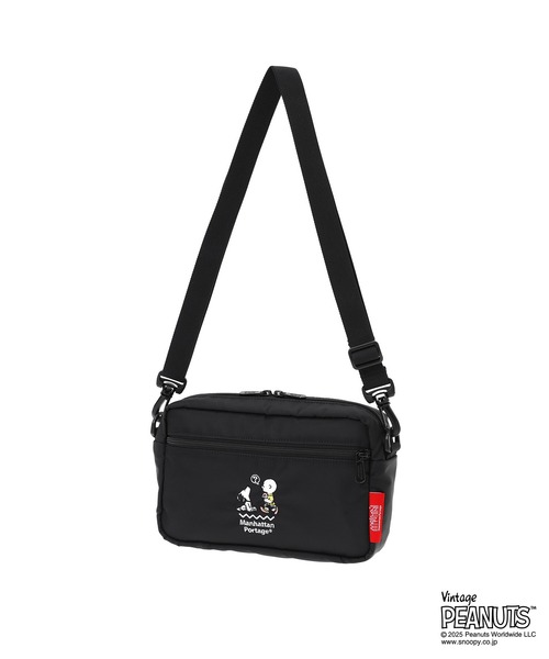 Manhattan Portage（マンハッタンポーテージ）の「JOGGER(L) JPN VER 2 FLIGHT NYLON BACKING PEANUTS 25（ショルダーバッグ・レディース・ブラック・X-SMALL）」の5枚目の写真