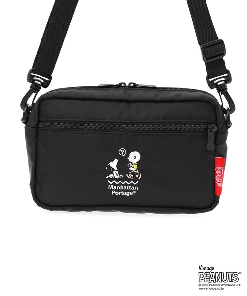 Manhattan Portage（マンハッタンポーテージ）の「JOGGER(L) JPN VER 2 FLIGHT NYLON BACKING PEANUTS 25（ショルダーバッグ・レディース・ブラック・X-SMALL）」の6枚目の写真