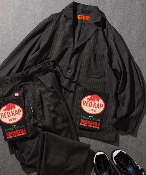 RED KAP(レッドキャップ)の「RED KAP/レッドキャップ 【新色追加】別注 SMU KP-10 SETUP TR JACKET/リラックスフィット/セットアップ対応(テーラードジャケット・メンズ・チャコールグレー/ブラック/その他13/ダークグレー・SMALL/MEDIUM/LARGE)」の3枚目の写真