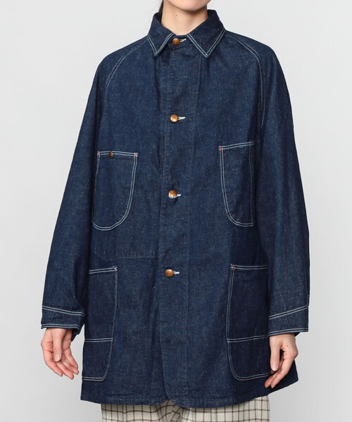 or slow 【オアスロウ】　LOOSE FIT DENIM COVERALL Amazon | [オアスロウ] デニムジャケット LOOSE FIT DENIM