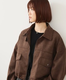 fort point（フォーポイント）の「【fort point/フォートポイント】フェイクスウェード ショート丈 ブルゾン（ブルゾン）」