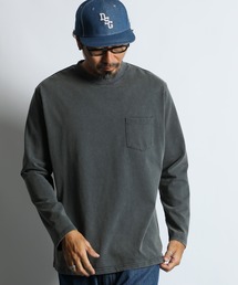 SNOW WASH PONTE L/SL TEE: ポンチ素材 スノー加工 ルーズフィットロンTEE