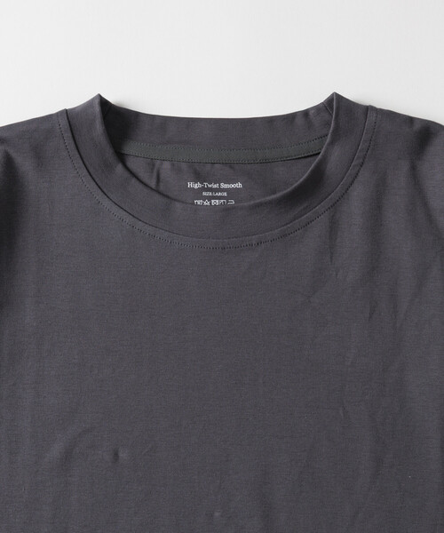 FREAK'S STORE（フリークスストア）の「High-Twist Smooth ソリッド ショートスリーブTシャツ/無地（Tシャツ/カットソー・メンズ・ホワイト/ブラック/チャコールグレー・MEDIUM/LARGE）」の10枚目の写真