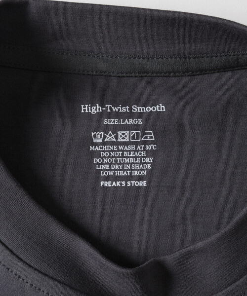 FREAK'S STORE（フリークスストア）の「High-Twist Smooth ソリッド ショートスリーブTシャツ/無地（Tシャツ/カットソー・メンズ・ホワイト/ブラック/チャコールグレー・MEDIUM/LARGE）」の15枚目の写真