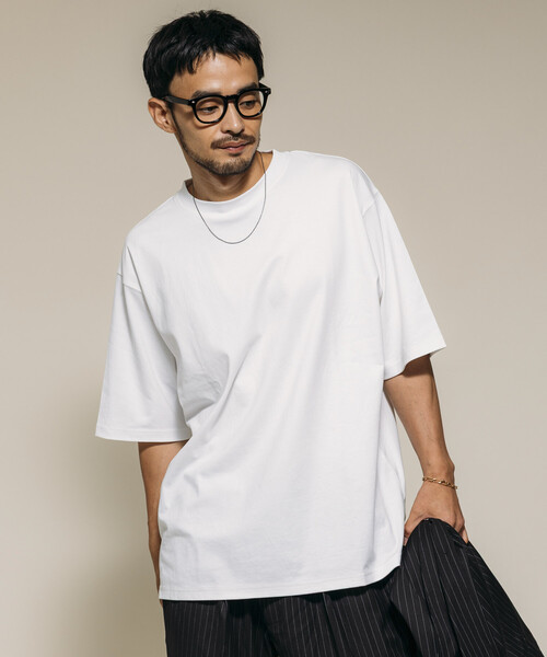 FREAK'S STORE（フリークスストア）の「High-Twist Smooth ソリッド ショートスリーブTシャツ/無地（Tシャツ/カットソー・メンズ・ホワイト/ブラック/チャコールグレー・MEDIUM/LARGE）」の21枚目の写真