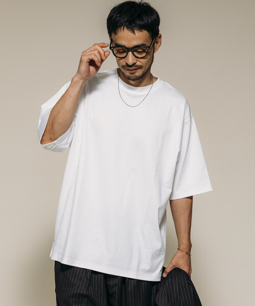 FREAK'S STORE（フリークスストア）の「High-Twist Smooth ソリッド ショートスリーブTシャツ/無地（Tシャツ/カットソー・メンズ・ホワイト/ブラック/チャコールグレー・MEDIUM/LARGE）」の22枚目の写真