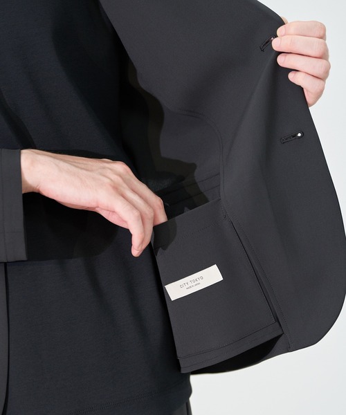 CITY TOKYO（シティトウキョウ）の「【CITY TOKYO/シティートーキョー】Ractive ﾃｰﾗｰﾄﾞｼﾞｬｹｯﾄ（テーラードジャケット・メンズ・ブラック/ベージュ・1/2/3）」の17枚目の写真
