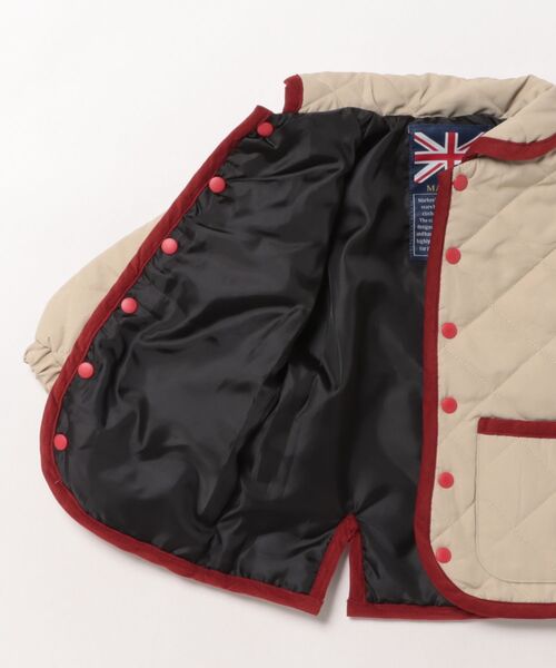 MARKEY'S（マーキーズ）の「【マシンウォッシャブル】ショールカラーダイヤキルトジャケット（ブルゾン・キッズ・カーキ/ベージュ/ライトブルー/ブラック・100/95/90/80/150/140/130/120/110）」の21枚目の写真
