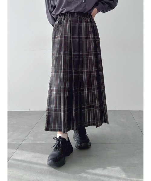 みずひろ　2点チェックツイードスカート、プリーツスカート DearMyLoveRose スカート パールチェーンツイードプリーツ