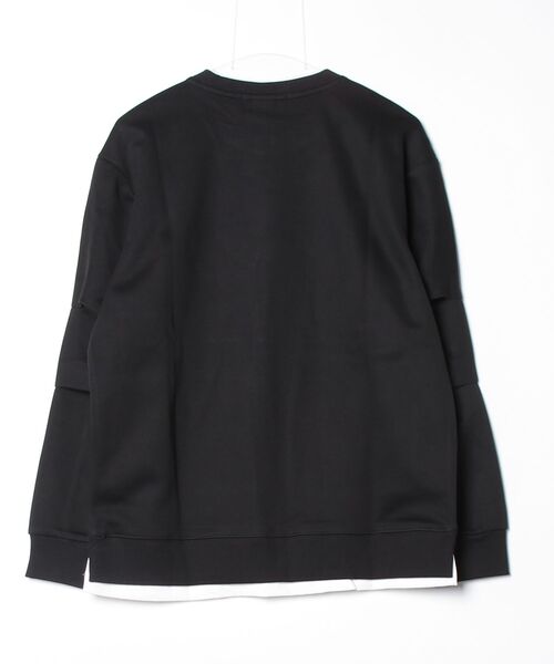 BENUSTA(ベヌスタ)の「A'GEM/9 × .kom 『BENUSTA /ベヌスタ』LAYERED METAL POINT SWEAT/レイヤードメタルポイントスウェット(Tシャツ/カットソー・メンズ・ブラック・XL/L)」の11枚目の写真