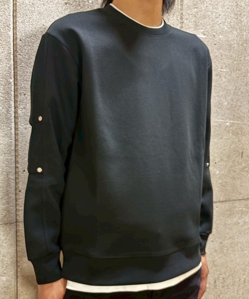 BENUSTA(ベヌスタ)の「A'GEM/9 × .kom 『BENUSTA /ベヌスタ』LAYERED METAL POINT SWEAT/レイヤードメタルポイントスウェット(Tシャツ/カットソー・メンズ・ブラック・XL/L)」の8枚目の写真