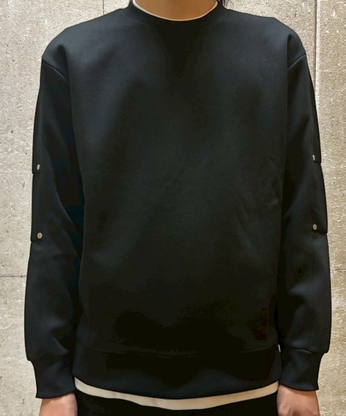 BENUSTA(ベヌスタ)の「A'GEM/9 × .kom 『BENUSTA /ベヌスタ』LAYERED METAL POINT SWEAT/レイヤードメタルポイントスウェット(Tシャツ/カットソー・メンズ・ブラック・XL/L)」の6枚目の写真