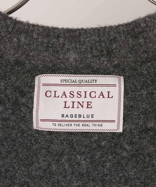 RAGEBLUE(レイジブルー)の「【CLASSICAL LINE】WOOL BLEND ARGYLE CREW NECK KNIT / ウール混/アーガイルニットクルー(ニット/セーター・メンズ・グレー系その他/ブラウン系その他・LARGE/MEDIUM)」の8枚目の写真