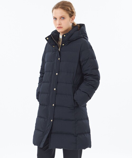 MACKINTOSH PHILOSOPHY（ﾏｯｷﾝﾄｯｼｭ ﾌｨﾛｿﾌｨｰ）の「【WEB&一部店舗限定】フーデッドロングダウン（ダウンジャケット/コート・レディース・ブラック/ダークネイビー/ベージュ系その他4・36/38）」の3枚目の写真