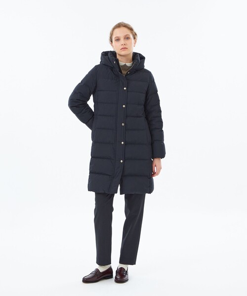 MACKINTOSHPHILOSOPHY ダウンコート　ロング　ネイビー　38 WEB&一部店舗限定】フーデットロングダウン(コート)｜MACKINTOSH