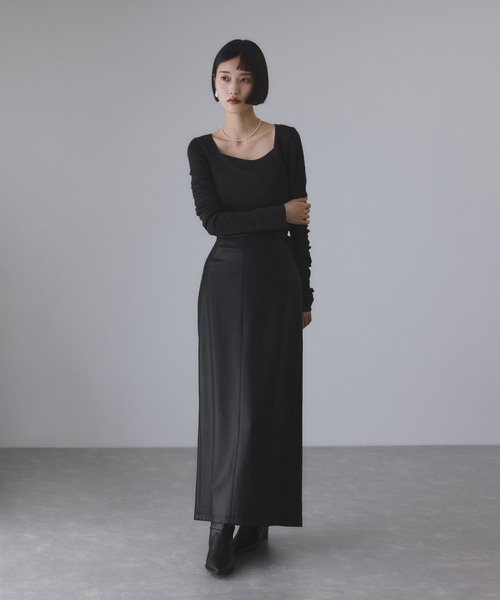 あんページ アンチピリングスクエアネックプルオーバー（ニット/セーター）｜ADAM