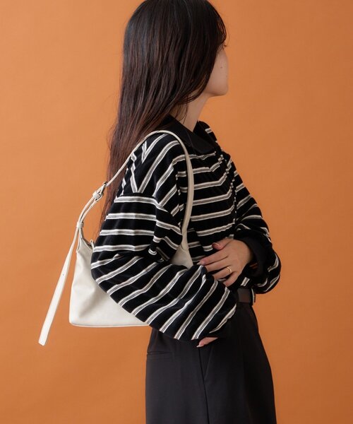 CIAOPANIC TYPY（チャオパニックティピー）の「【高見え＆上品】ベロアボーダースキッパーポロトップス（Tシャツ/カットソー・レディース・グレー/ブラウン/ブラック/バーガンディー・ONE SIZE）」の17枚目の写真