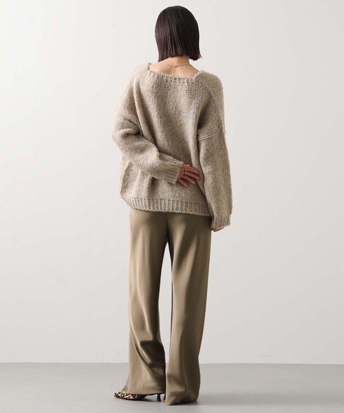 Gready Brilliant（グレディブリリアン）の「サテンバイアスセミワイドパンツ（その他パンツ・レディース・モカ/チャコールグレー・FREE）」の15枚目の写真