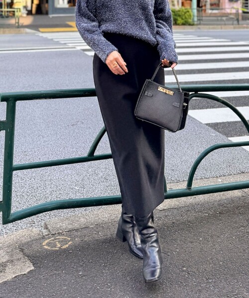 NOLLEY’S(ノーリーズ)の「【一部WEB限定カラー&サイズ】ウォッシャブルWジャージタイトスカート(スカート・レディース・ブラック/ベージュ/ブラウン/ライトグレー・40/38/36/34)」の2枚目の写真