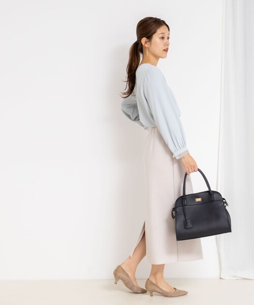 NOLLEY’S(ノーリーズ)の「【一部WEB限定カラー&サイズ】ウォッシャブルWジャージタイトスカート(スカート・レディース・ブラック/ベージュ/ブラウン/ライトグレー・40/38/36/34)」の5枚目の写真