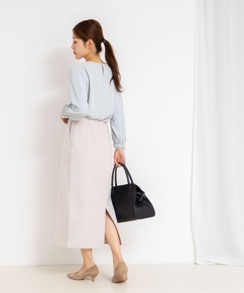 NOLLEY’S(ノーリーズ)の「【一部WEB限定カラー&サイズ】ウォッシャブルWジャージタイトスカート(スカート・レディース・ブラック/ベージュ/ブラウン/ライトグレー・40/38/36/34)」の6枚目の写真