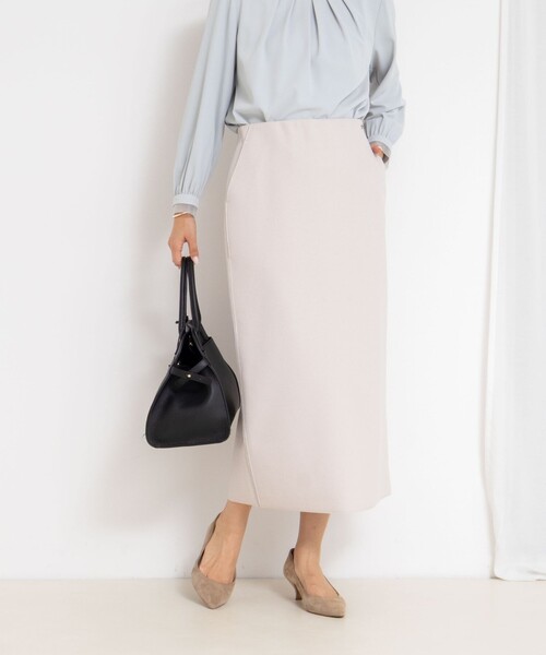 NOLLEY’S(ノーリーズ)の「【一部WEB限定カラー&サイズ】ウォッシャブルWジャージタイトスカート(スカート・レディース・ブラック/ベージュ/ブラウン/ライトグレー・40/38/36/34)」の8枚目の写真