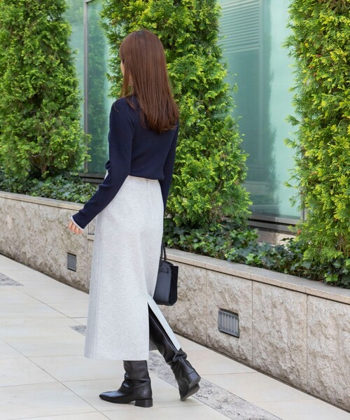 一部WEB限定カラー＆サイズ】ウォッシャブルWジャージタイトスカート