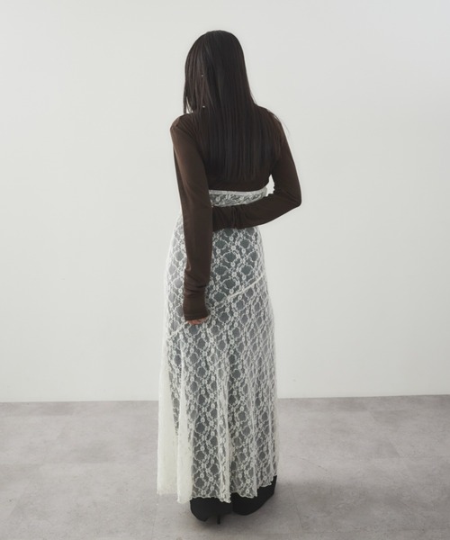 HANNE（アン）の「ホルターネックレースワンピース（ワンピース・レディース・アイボリー/ホワイト・FREE）」の5枚目の写真