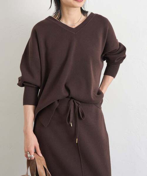 WEB限定追加2》ウォッシャブルTEXBRID Vプルオーバー（ニット/セーター