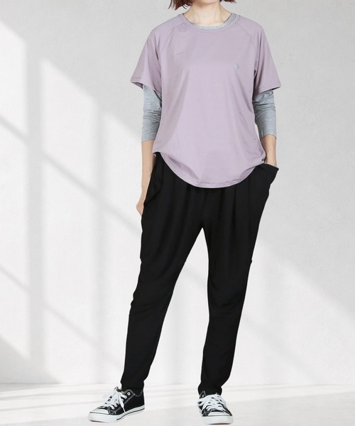 CLOVER DEPOT（クローバーデポ）の「長袖インナーTシャツ（CLOVER DEPOT）（Tシャツ/カットソー・レディース・ベージュ/バーガンディー/ホワイト/ピンク/レッド/ブルー/グレー/ブラック/アイボリー/パープル/ライトブラウン・L/M）」の19枚目の写真