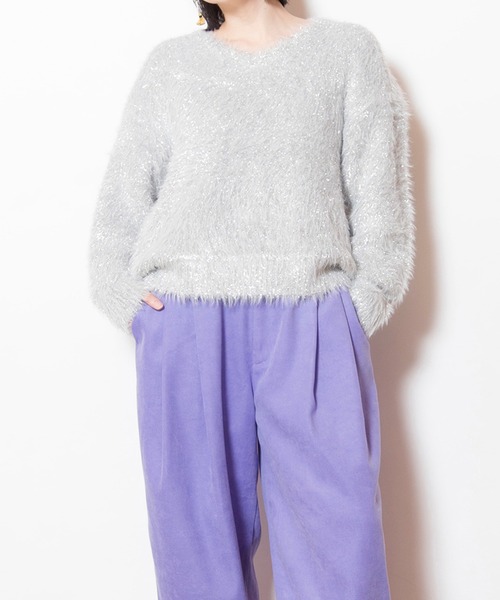 オズモーシス（OSMOSIS）/シャギーニットプルオーバー セール】シャギーニットプルオーバー（ニット/セーター）｜OSMOSIS