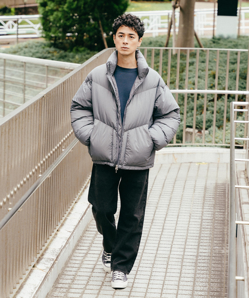 miffew(ミフュー)の「miffew(ミフュー)別注 キルティング ダウン ジャケット(ダウンジャケット/コート・メンズ・オレンジ系その他/グレー/ブラック・3/4)」の16枚目の写真