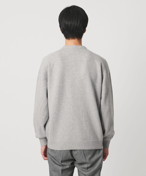 UNITED ARROWS（ユナイテッドアローズ）の「ウール カシミヤ ミドルゲージ クルーネック ニット（ニット/セーター・メンズ・ライトブルー/ピンク/ライトグレー/ネイビー・L/XL/S/M）」の15枚目の写真