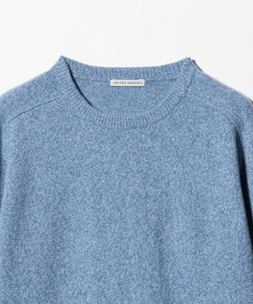 UNITED ARROWS（ユナイテッドアローズ）の「ウール カシミヤ ミドルゲージ クルーネック ニット（ニット/セーター・メンズ・ライトブルー/ピンク/ライトグレー/ネイビー・L/XL/S/M）」の18枚目の写真