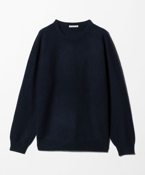 ウール カシミヤ ミドルゲージ クルーネック ニット（ニット/セーター