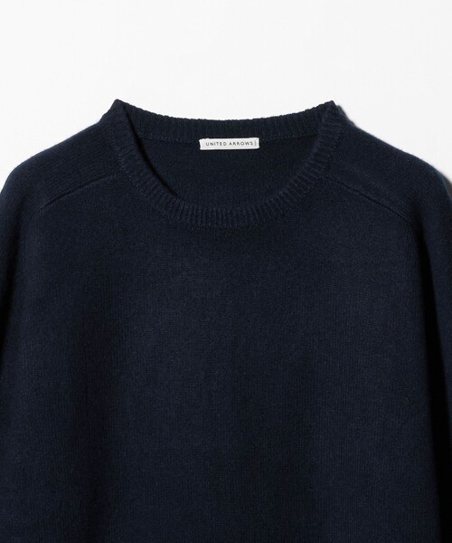 ウール カシミヤ ミドルゲージ クルーネック ニット（ニット/セーター